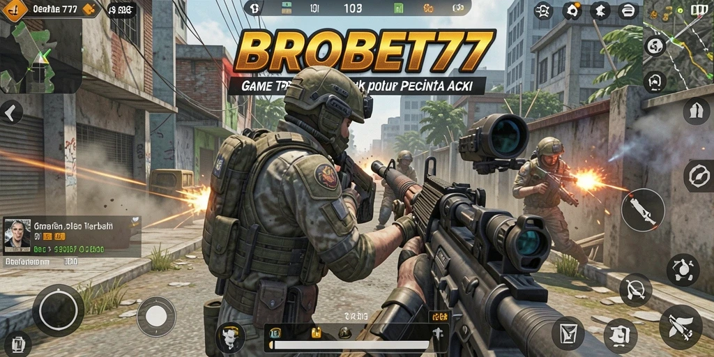 Tangkapan layar <strong>BROBET77</strong> menunjukkan aksi seru dalam gameplay TPS yang dinamis.