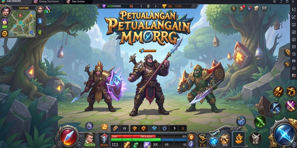 Tampilan gameplay GACOR305 dengan karakter dalam pertempuran epik.