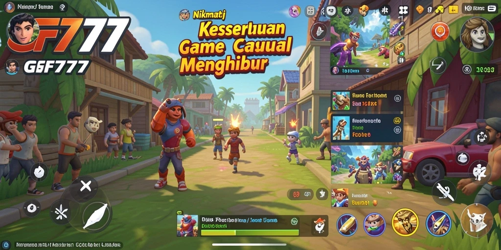 Tangkapan layar utama yang menunjukkan gameplay GF777 yang menyenangkan.