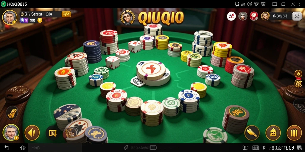 Tampilan gameplay QiuQiu HOKI8815 yang seru dan menarik.