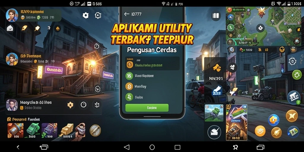 Tampilan aplikasi ID777 yang bersih dan fungsional.
