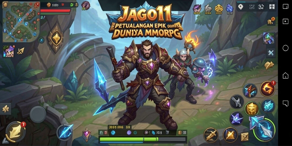 Screenshot gameplay JAGO11 yang penuh aksi dan petualangan.