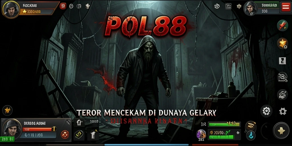 Screenshot gameplay POL88 menunjukkan suasana Horror yang menegangkan.