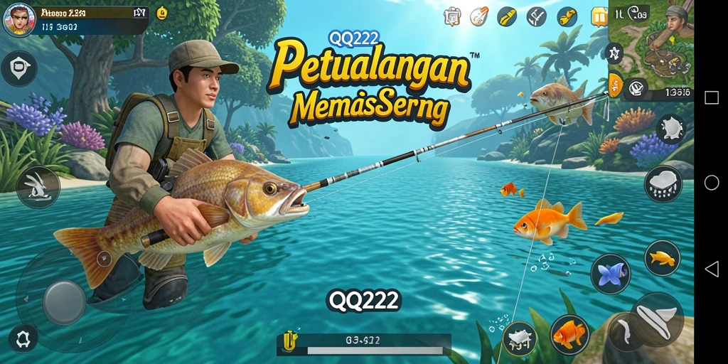 Tangkapan hebat dalam permainan QQ222 saat memancing di danau.