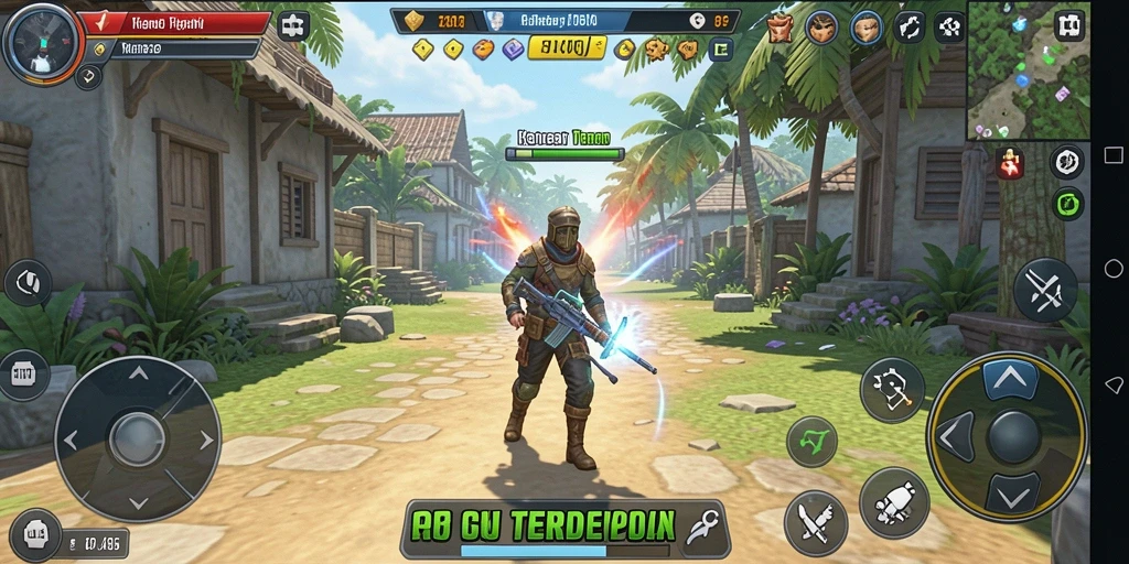Tampilan gameplay strategi yang menegangkan dan mendebarkan di RP55.