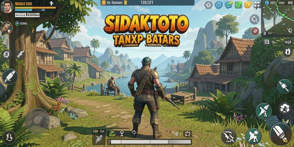 Screenshot gameplay dari SIDAKTOTO yang menunjukkan keindahan dunia terbuka.
