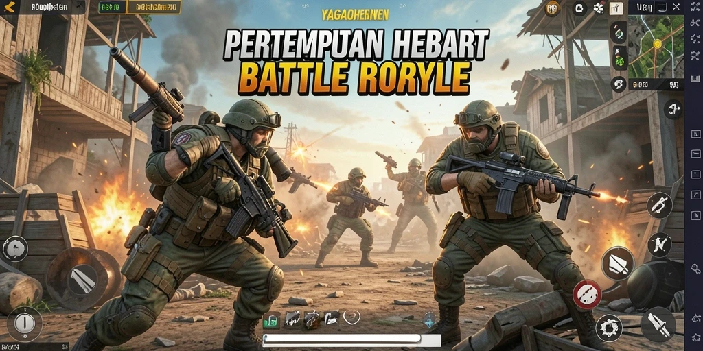 Gameplay intens di YAGAOHEN dengan aksi Battle Royale mendebarkan.
